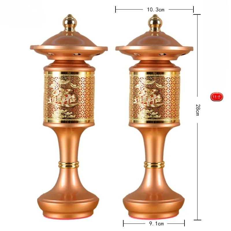 2PCSLED 110v~220v Guan Gong Lamp Home Buddha Hall Подношение Будде Молитва Электрическая Свеча Украшение Фэн-шуй