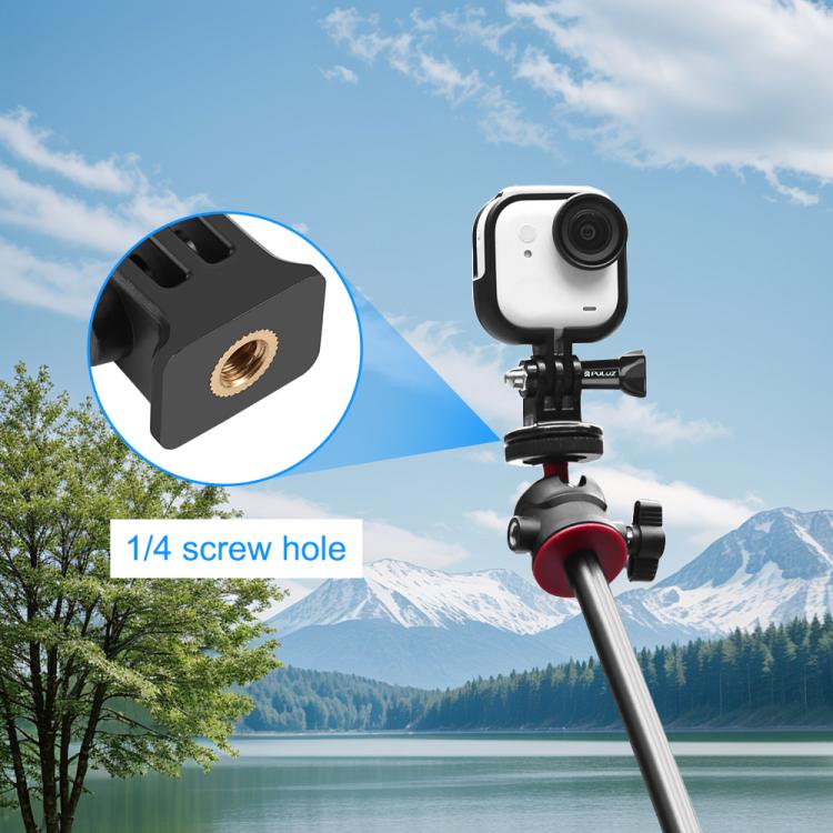 Для Insta360 GO Ultra PULUZ Пластиковая PC Рамка Адаптер Основание Крепление (черный)