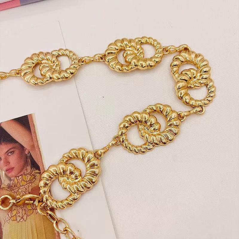 Woman Chain Lesbian Retro Belt Accessories Simple Ring Buckle Versatile Thin Waist Metal Chain Waist Chain