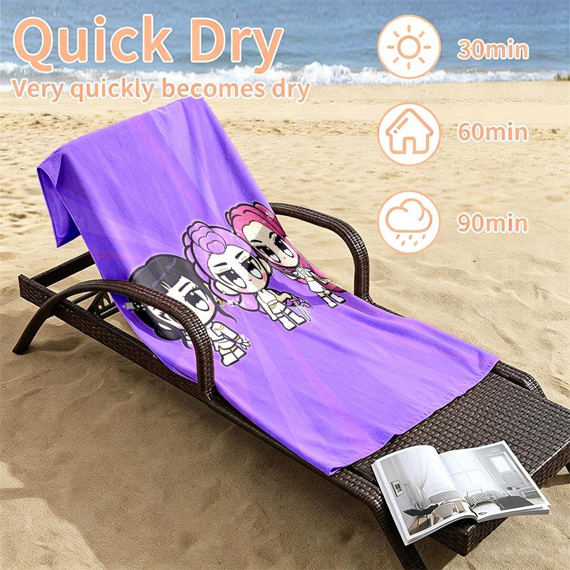 Kpop demon hunters Beach towels also serve as bath towels summer essential a musthave for the outdoors the beach and the pool