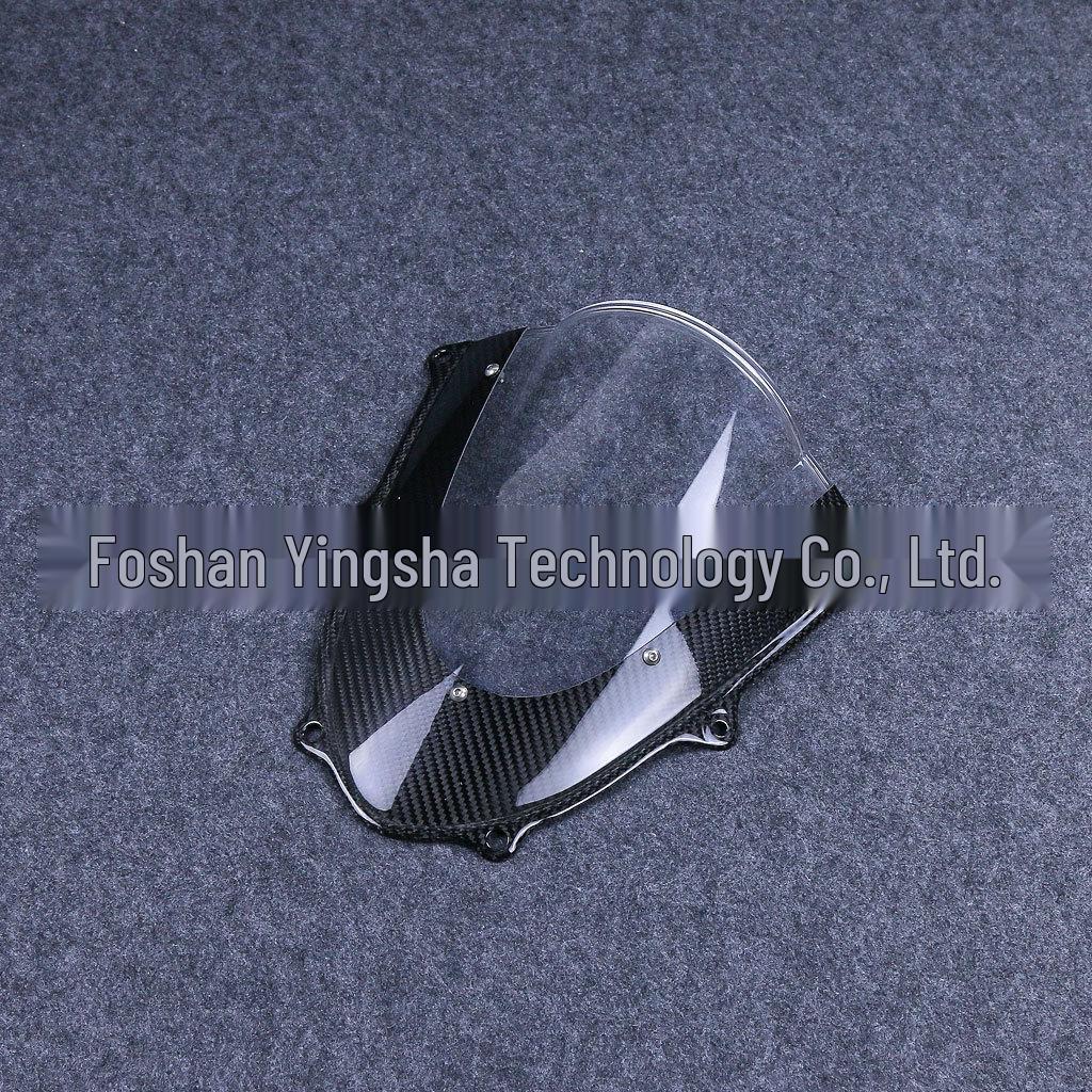 3K Carbon Fiber Front Windshield Plate for Suzuki GSXR1000 2017+ Motorcycle Accessories