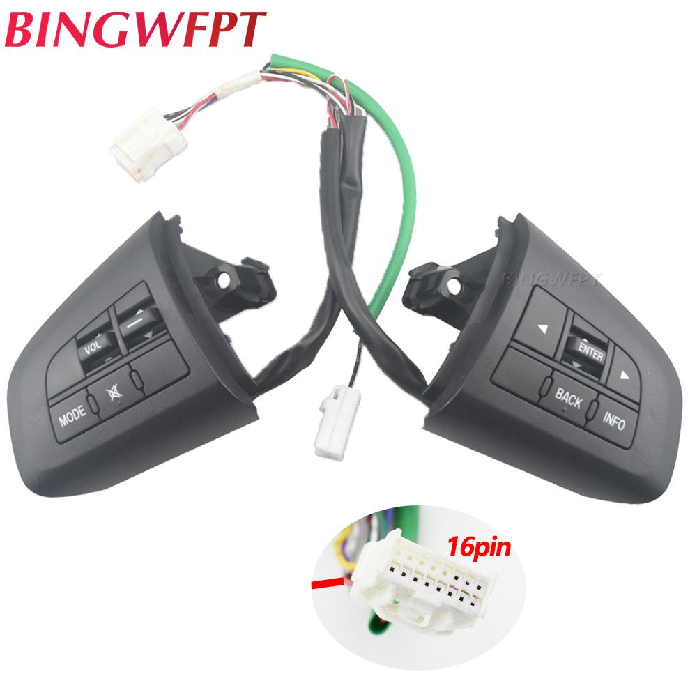 Совместимый многофункциональный переключатель аудио и круиз-контроля для рулевого колеса Mazda 3, CX-7 и Axela