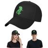 Кепки Бейсболки Snapback с Зеленым Логотипом Скелета Тираннозавра Мужские Женские Шляпы Регулируемая Кепка Хип-Хоп Бейсболка Кепка