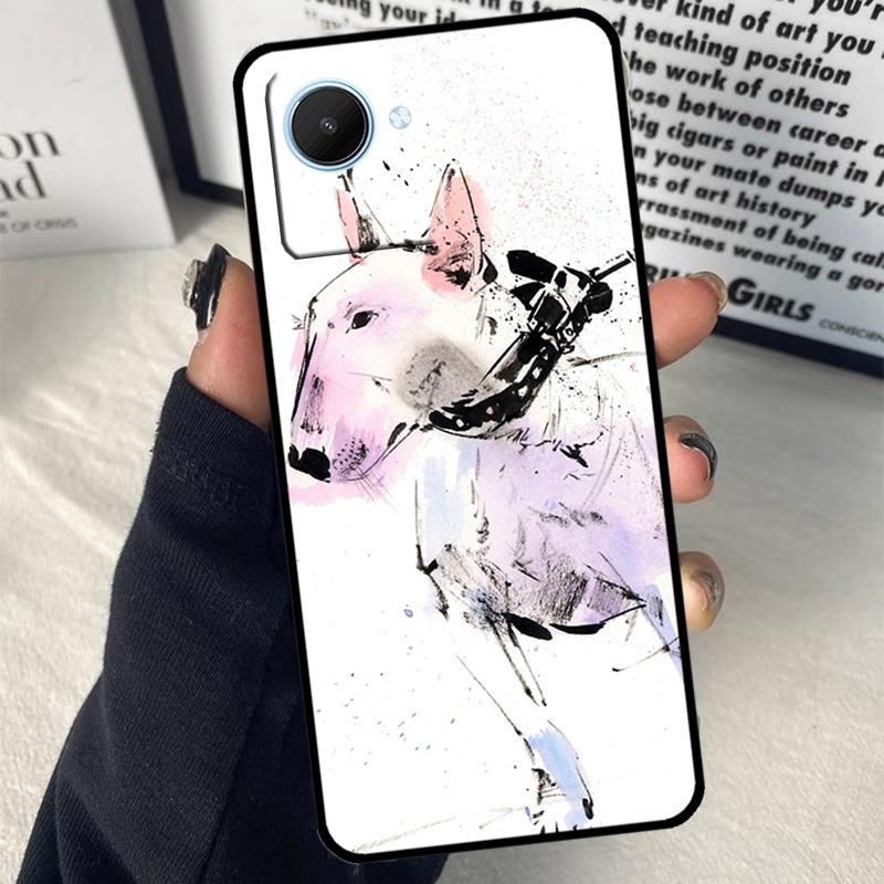 Чехол для телефона Realme 15 14 10 11 12 13 Pro Plus C65 C67 C71 C63 C61 C55 C51 C53 C75 GT6 GT7 Pro с изображением английского бультерьера