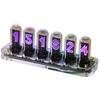 RGB Полноцветные Цифровые Часы на Светодиодах, Стиль Nixie Tube, Wi-Fi Подключение, Отображение Фотографий, Настройка со Смартфона, Ретро-Современный Дизайн, В комплекте Японская Инструкция
