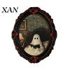 Gothic Style Holiday Gifts Halloween Ghost Refrigerator Magnet, Retro Fridge Magnets, Oval Picture Dark Aesthetic Home Decorations Frame Magnetic