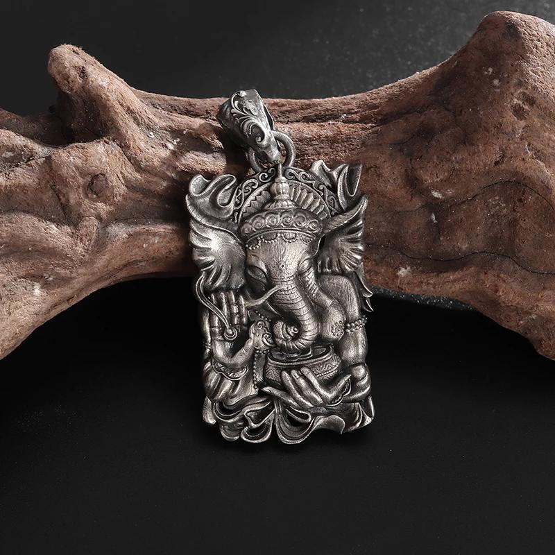 Подвеска в виде бога слона Ганеши, ожерелье для мужчин и женщин, модный амулет Бога Фортуны, ювелирные аксессуары, цепочка
