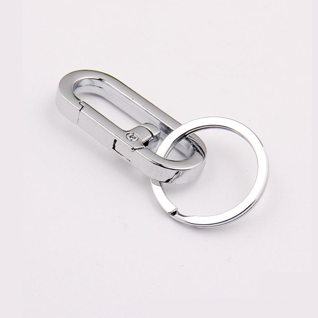 Stainless Steel Carabiners Clips Keychain Hook Buckle Single Loop Indoor Outdoor Tools for Backpack Camping Hiking MIT
