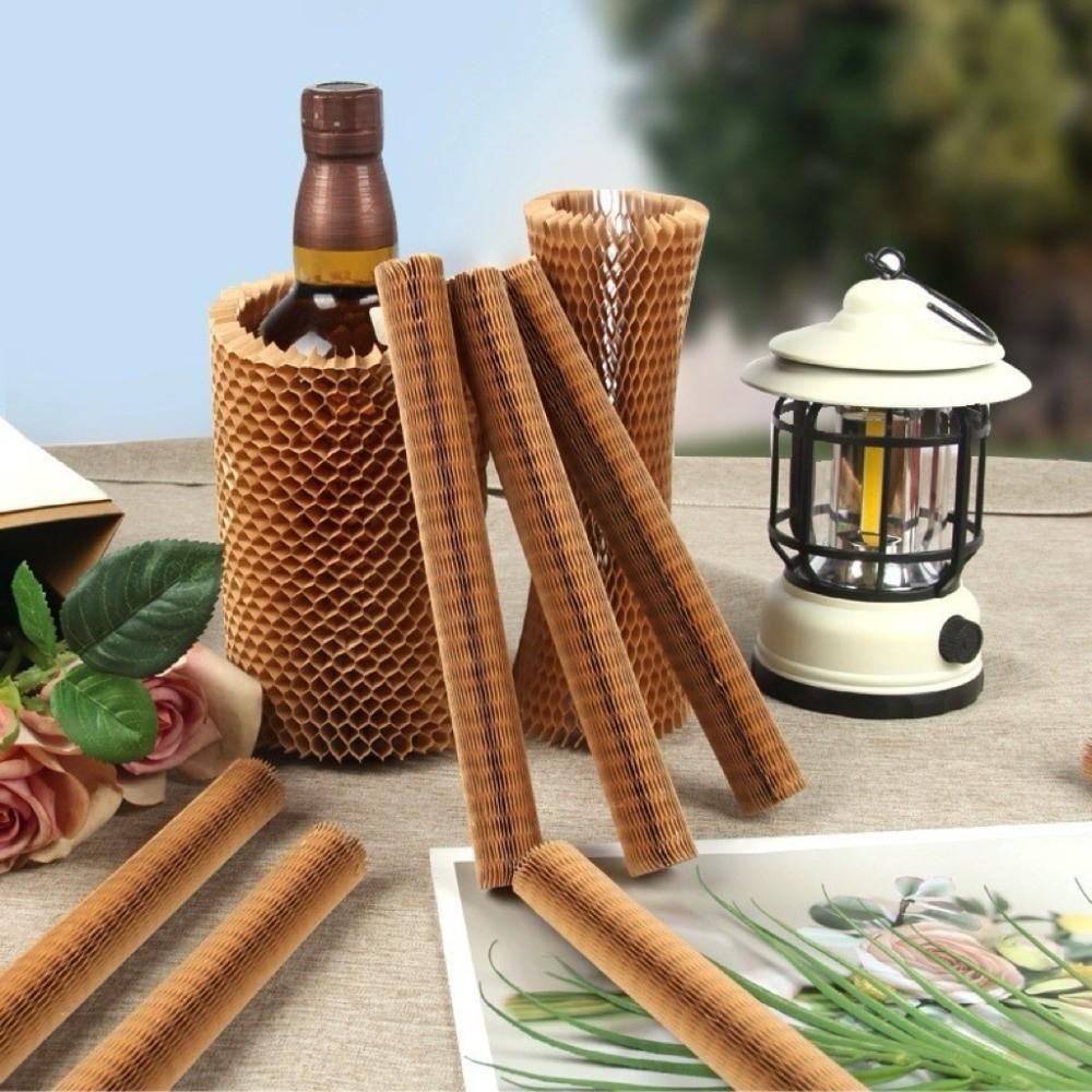 3D Honeycomb Paper Wine Bottle Cover Hollow Out Vase Protective Cover Cup Cover  Gift Packaging