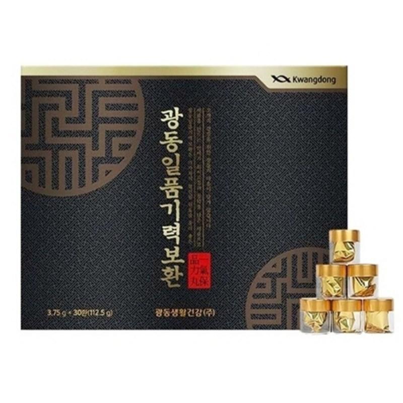 1+1 Kwangdong Pharmaceutical Health Energy Pills 30 Pills 60 Pills Parents Set, 60 Servings, 4 Sets
