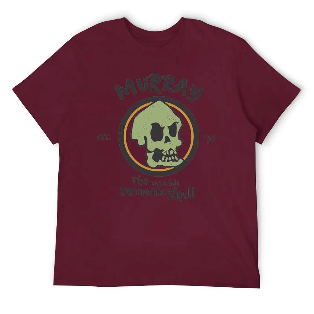 МЮРРЕЙ Непобедимый Демонический Череп EST. Футболка 97 St Crewneck Move Humor Graphic Tshirt высшего качества Travel E Размер