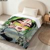 1PC Billie Eilish Patterned Flannel Blanket Suitable For All Seasons For Home Decor Warmth And Comfort Gifts Holiday Present