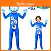 Новый костюм для косплея на Хэллоуин для детей в саду Банбан, синий мультяшный стиль