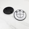BEKV7 2pcs 74mm 82mm Car Front Hood Bonnet Emblem Rear Trunk Badge For BMW E30 E36 F34 F23 G14 G20 G30 X1 X2 X3 X5 M1 M2 Accessories