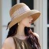 Summer New Hat Women's Polka Dot Streamer Sun Hat Lafite Straw Hat Travel Sunscreen Visor