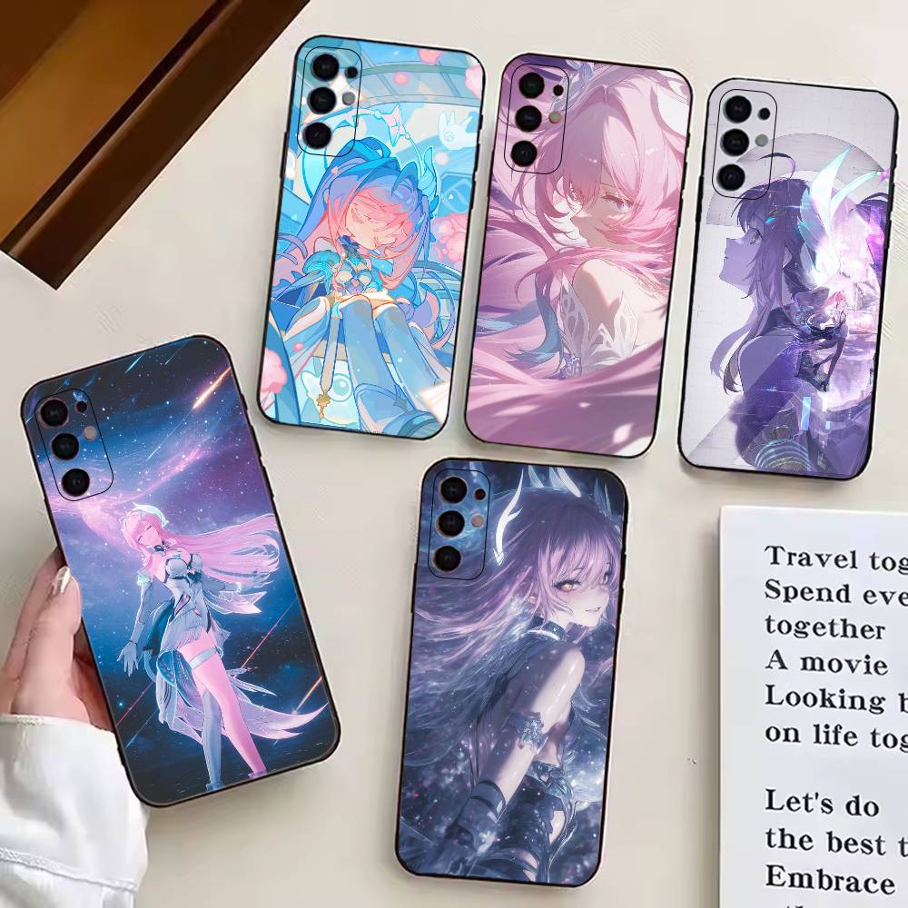 Игровой чехол для телефона Wuwa A-Aemeath для Samsung S25, S24, S21, S22, S23, S30, Ultra, S20, Plus, Fe, Мягкий силиконовый черный чехол