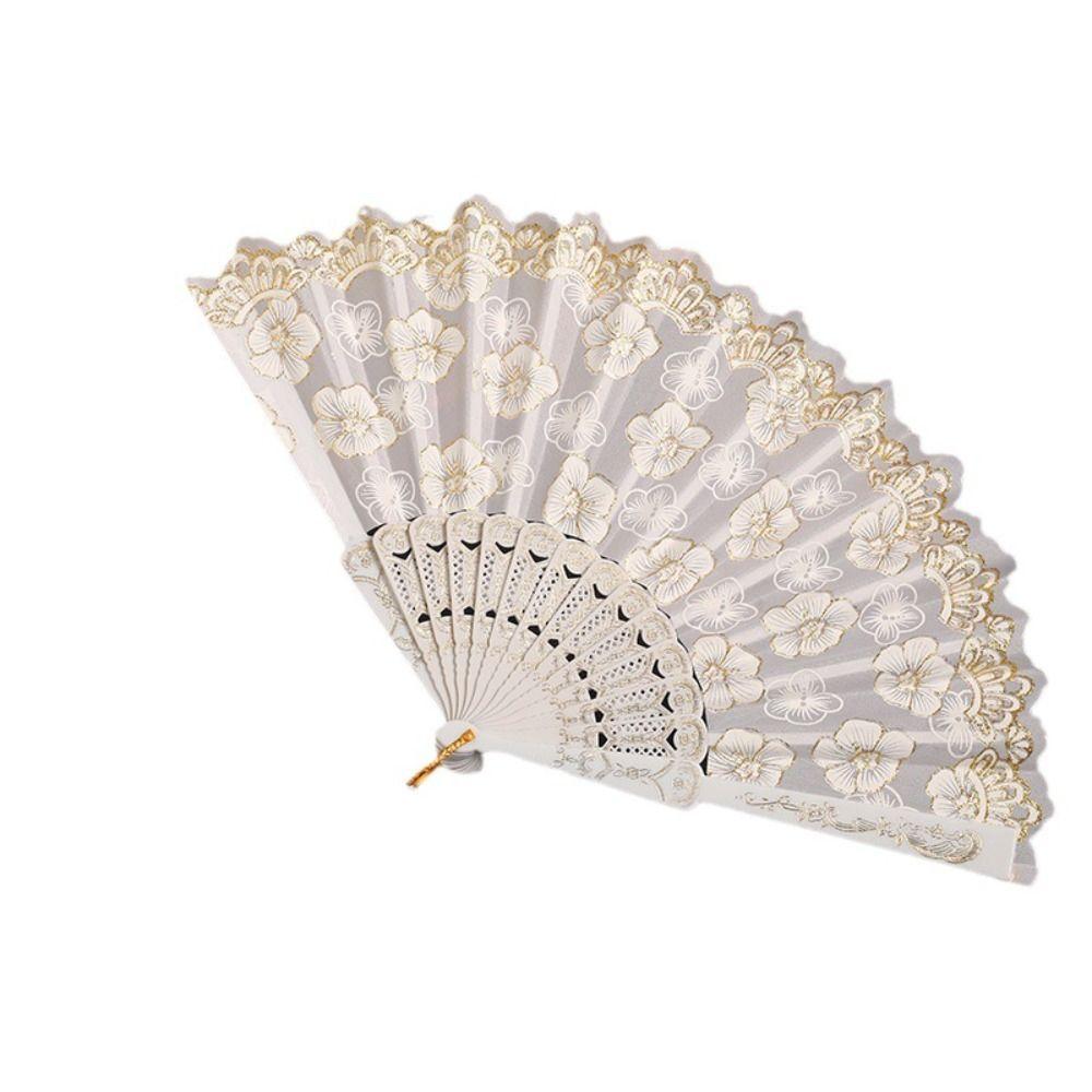 Реквизит для танцевальных выступлений, ручной веер, танцевальный веер в китайском стиле, элегантный антикварный складной веер