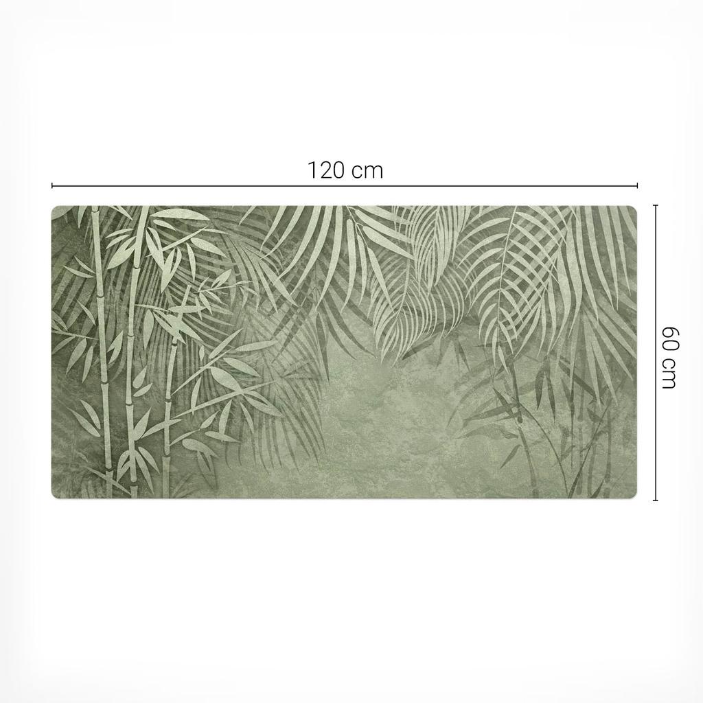 Mata Ochronna Na Blat Do Firmy Biura Pracy Liście Tropikalne 120X60 Cm