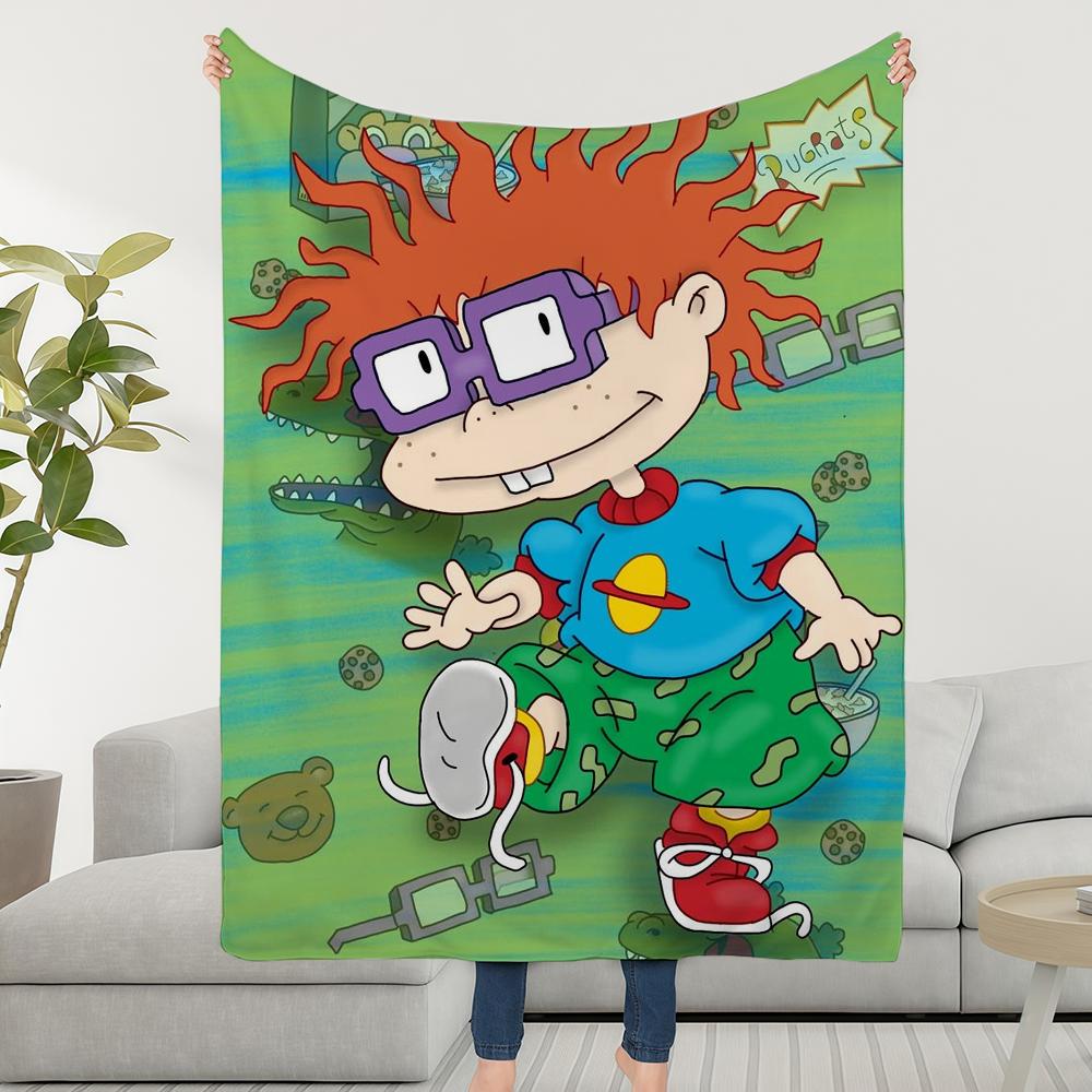Blanket Throw Super Cosy Plush Living R-RugratS-ES TV Room Cartoon Sofa Couch Childish Birthday Gifts