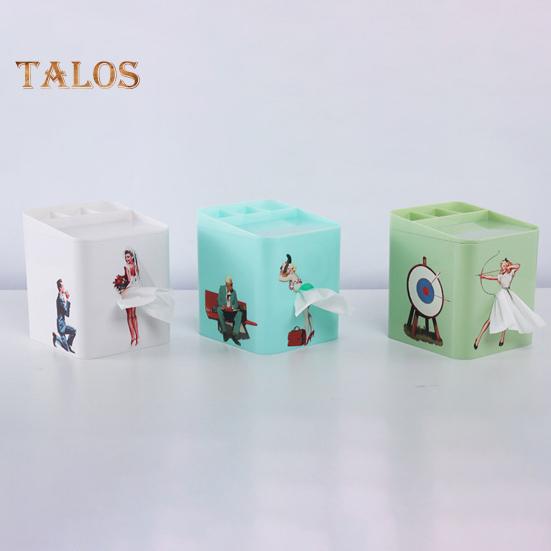 Декоративный держатель для коробки салфеток со съемной крышкой, большая емкость, уникальный дизайн, коробка для салфеток, украшение для стола