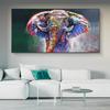 Abstract Colorful African Elephants Canvas Paintings On The Wall Art Posters And Prints Graffiti Art Pictures Kids Room Decor No Frame