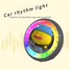 RGB LED Car Air Freshener with Music Sync - 3 Premium Scents (Ocean, Cologne, Lemon) + Type-C Cable