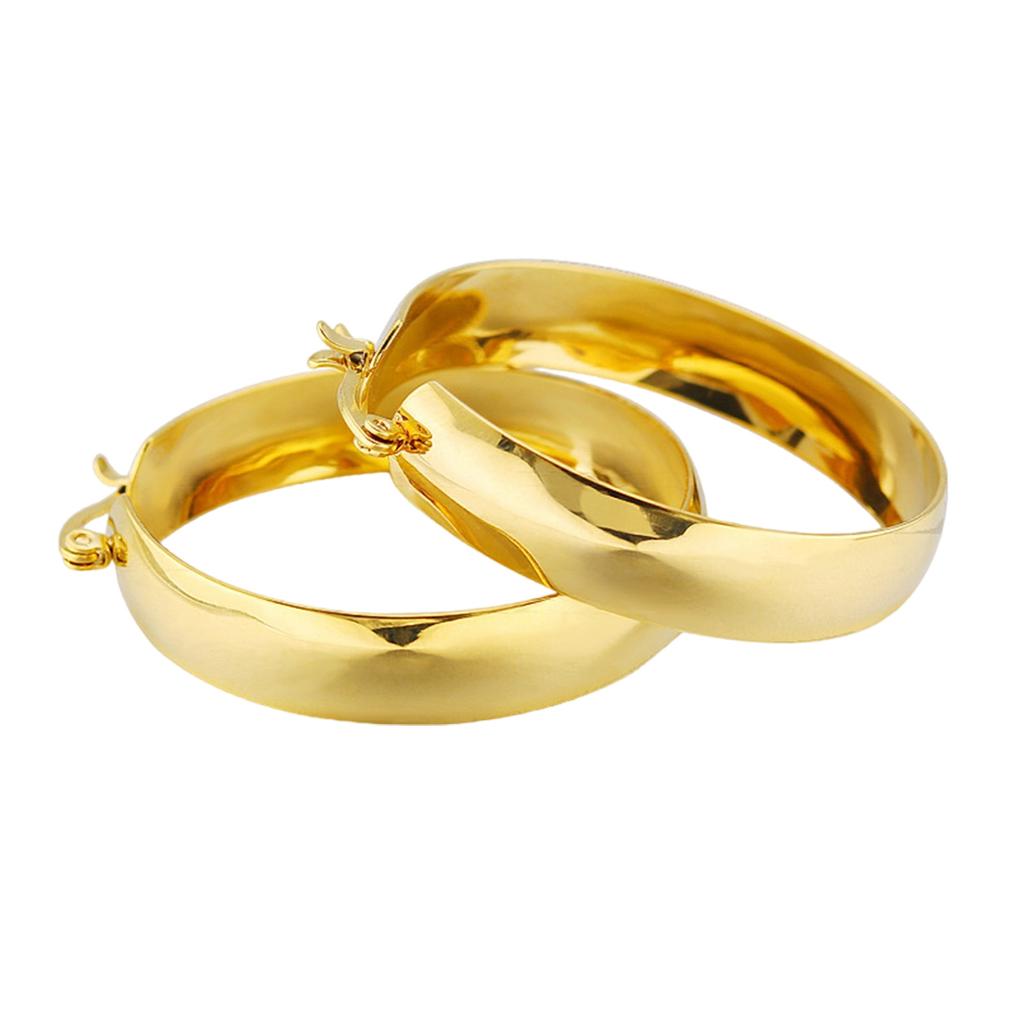 Exaggerated Large Hoop Earrings Versatile Large Gold/Silver Earrings Suitable For Both Casual And Formal Events