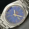 USED VINTAGE SEIKO 5 AUTOMATIC 7009A JAPAN MENS BLUE COLOR DIAL WATCH A433450-2 R116-a433450