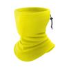Fleece Neckerchief Scarf Solid Color Adjustable Drawstring Warm Polar Fleece Riding Face Guard Cold Weather Scarf