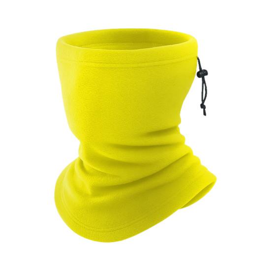 Fleece Neckerchief Scarf Solid Color Adjustable Drawstring Warm Polar Fleece Riding Face Guard Cold Weather Scarf