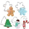 Christmas Cookie Cutter Gingerbread Xmas Tree Mold Christmas Cake Decoration Tool Navidad Gift DIY Baking Biscuit Mould