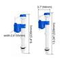 Adjustable Anti-Siphon Toilet Fill Valve with Low Noise Pressure Shut-Off and Multiple Thread Options