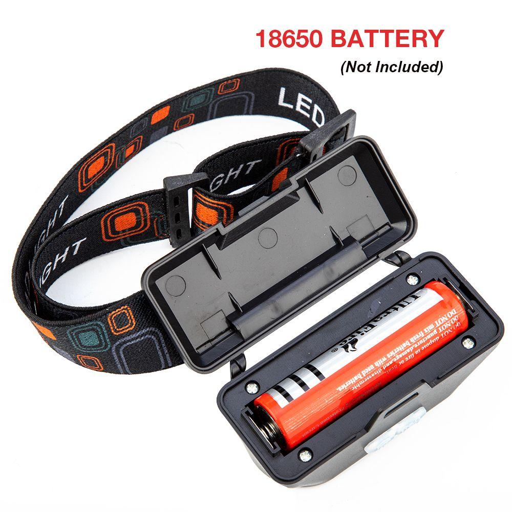 Rechargeable 18650 Camping Fishing Mini LED Headlamp USB Charging Fishing Light COB Headlight