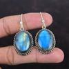 Labradorite Gemstone Earring 925 Sterling Silver Earring Vintage Design Earring Natural Labradorite Jewelry Handmade Earring Gifts For Women