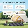 Портативная электростанция Solarplay 2400 Вт с складным комплектом солнечных панелей 400 Вт для кемпинга, автодома, аварийного резервного питания, для использования на природе вне сети