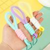 Color Keycord Hanging Trousers Accessories Braided Strips Mesh Landyard Lanyard Phone Strap