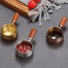 60ml/120ml/180ml Sauce Pan Wooden Handle Measuring Spoon Kitchen Tableware Seasoning Cup  Ketchup