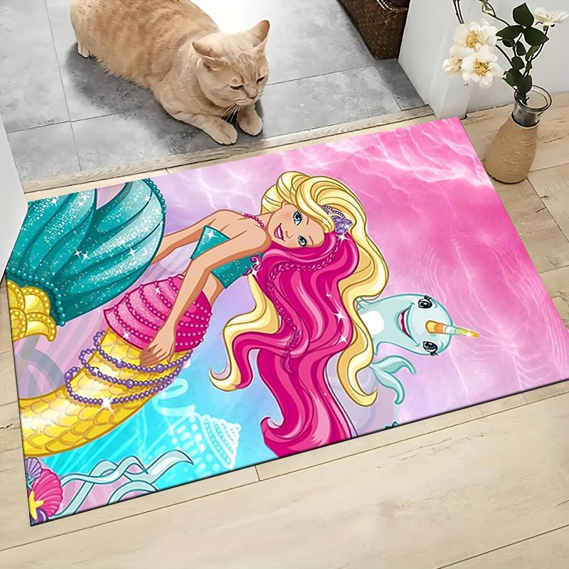 Mermaid Unicorn Adventure Carpet Rug Soft Washable Antislip Home Living Room Sofa Mats Personalized Christmas Rug