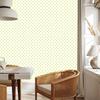 Wallpaper with small Christmas patterns, white and cream, for the living room and bedroom, 50x1000