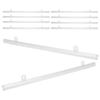 10Pcs PVC Hanging Strip Waterproof Mall Supermarket Display Mount Rail Poster Frame Scroll Support Hanger Chain Hook Advertising
