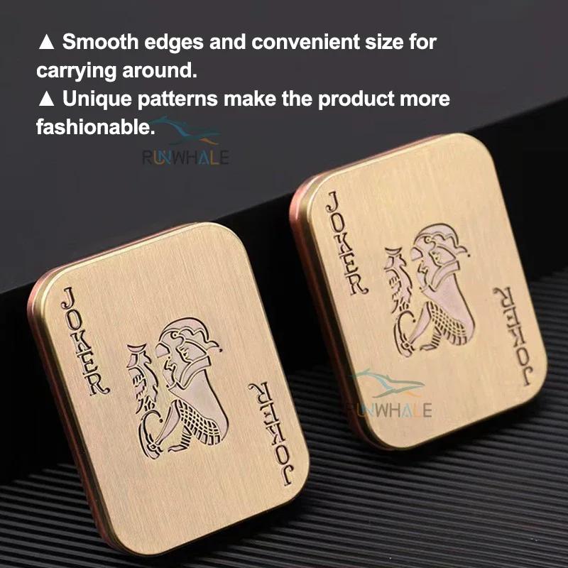 EDC Push Slider Metal Fidget Антистрессовые игрушки для взрослых Finger Spinner Poker Relief Anxiness Toy Портативные игры Pop Magnetic Slider