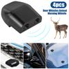 4Pcs Deer Warning Whistles Ultrasonic Car Deer Whistle Animal Repeller Alerts Automobile Wind-driven Deer Repeller Accessories
