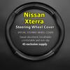 For Nissan Xterra Hatchback Steering Wheel Cover Genuine Leather Carbon Fiber No Smell