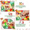 Christmas Gift Exchange Spinner Wheel Wooden White Elephant Party Game for Family Coworkers Adults Kids Holiday Party Supplies