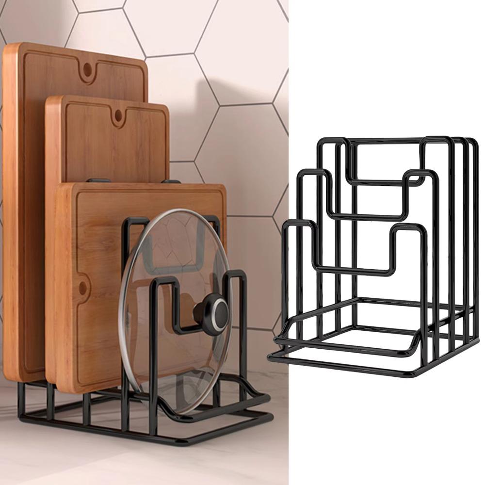 Металлический держатель для разделочных досок, бытовая подставка для крышек от кастрюль и сковородок, кухонные принадлежности, ресторан, домашняя кухня