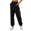 Women's Fashion Sport Solid Color Pocket Casual Sweatpants Pants