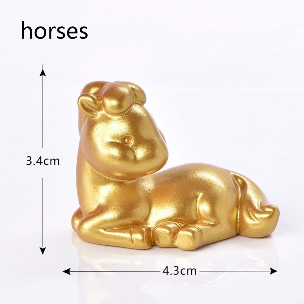 Statue Home Decoration Fairy Garden DIY Miniature Taurus Animal Model Cow Figurines Micro Landscape