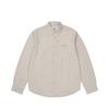 Классическая рубашка Оксфорд Камень Унисекс Топы Серый P29SHT017