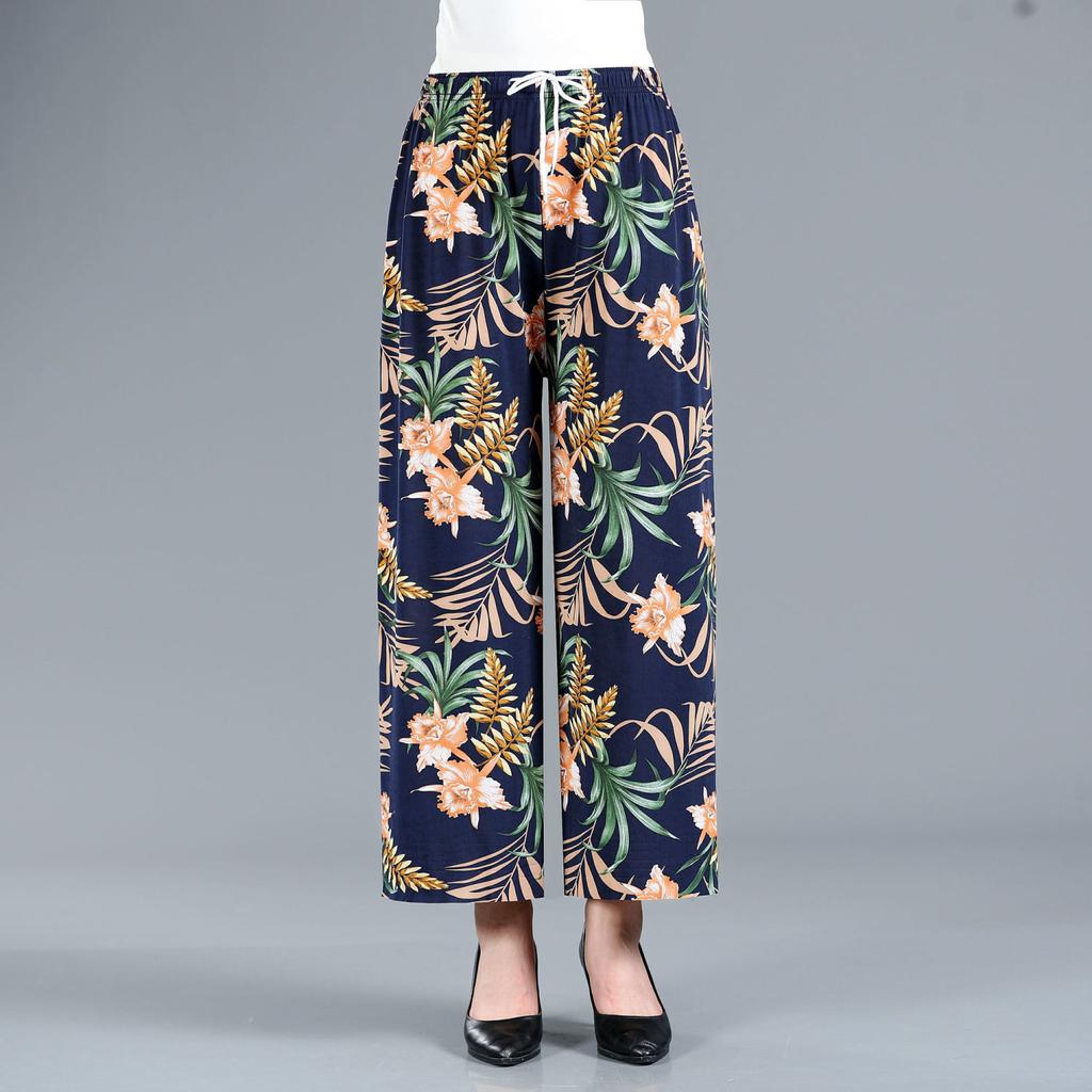 Summer Wide-leg Pants High-waisted Culottes Wide-leg Pants Women's Plus-size Dance Pants
