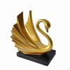 Фигурка лебедя Металлизированная скульптура Скульптурная для полки